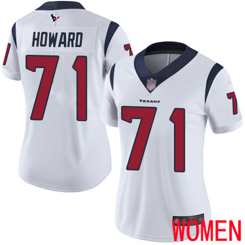 Houston Texans Limited White Women Tytus Howard Road Jersey NFL Football #71 Vapor Untouchable->houston texans->NFL Jersey